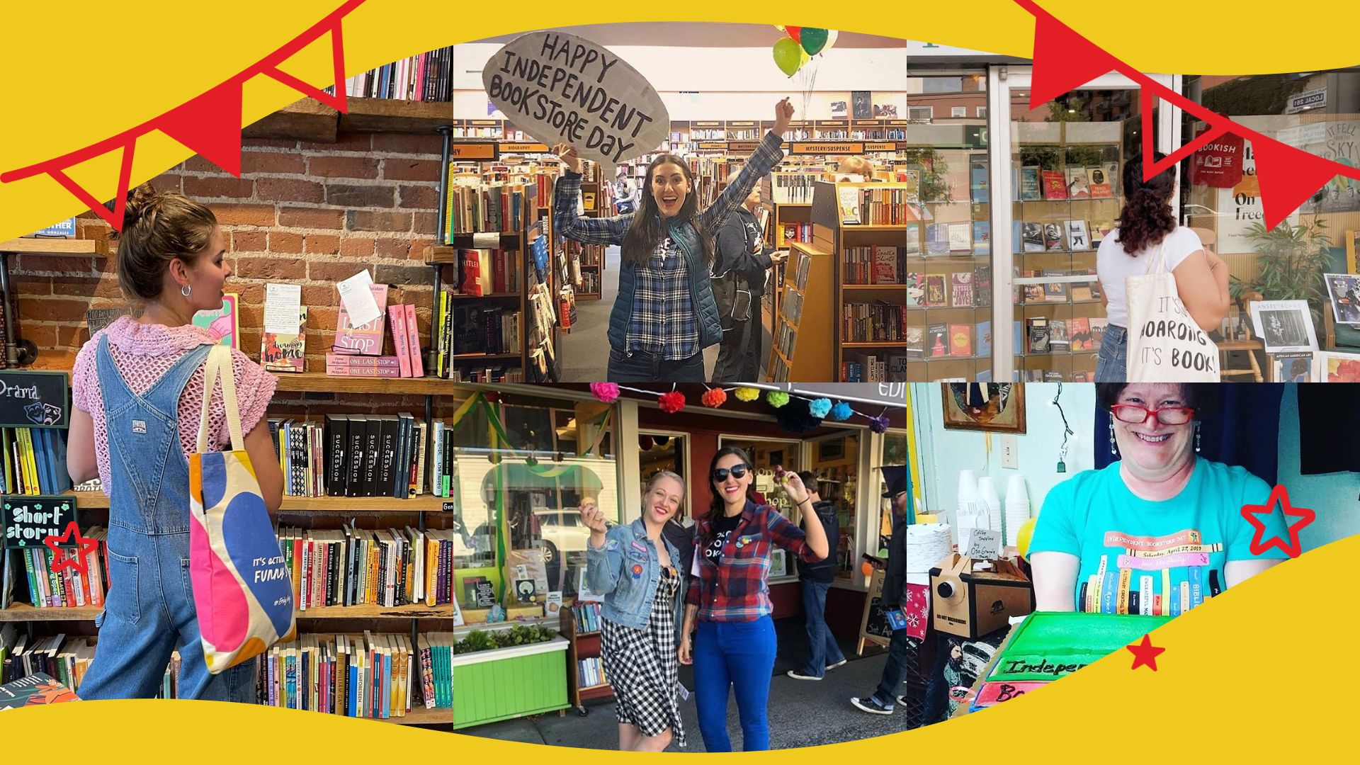 Photos from bookstore interiors