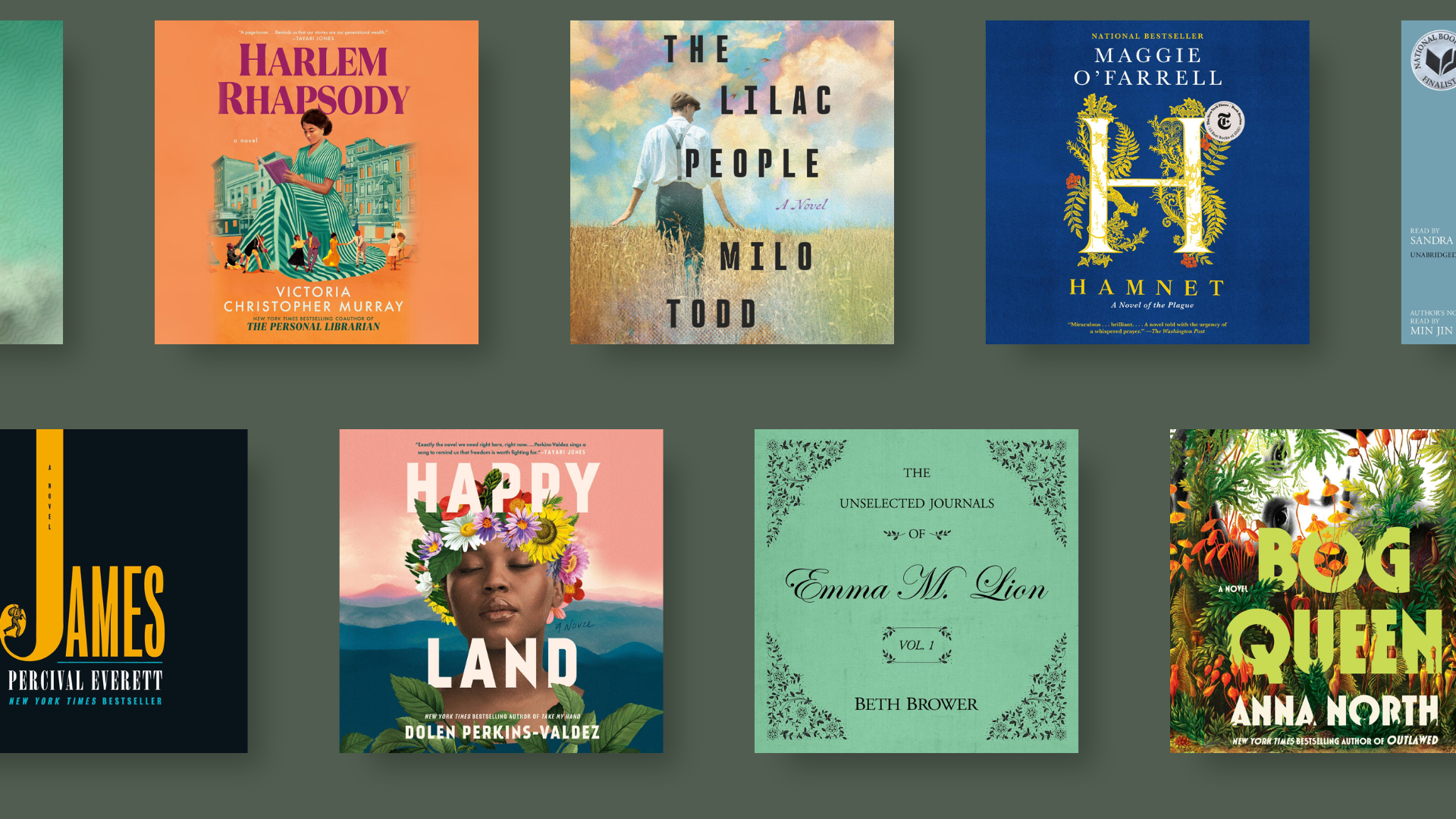 Collage of audiobook covers