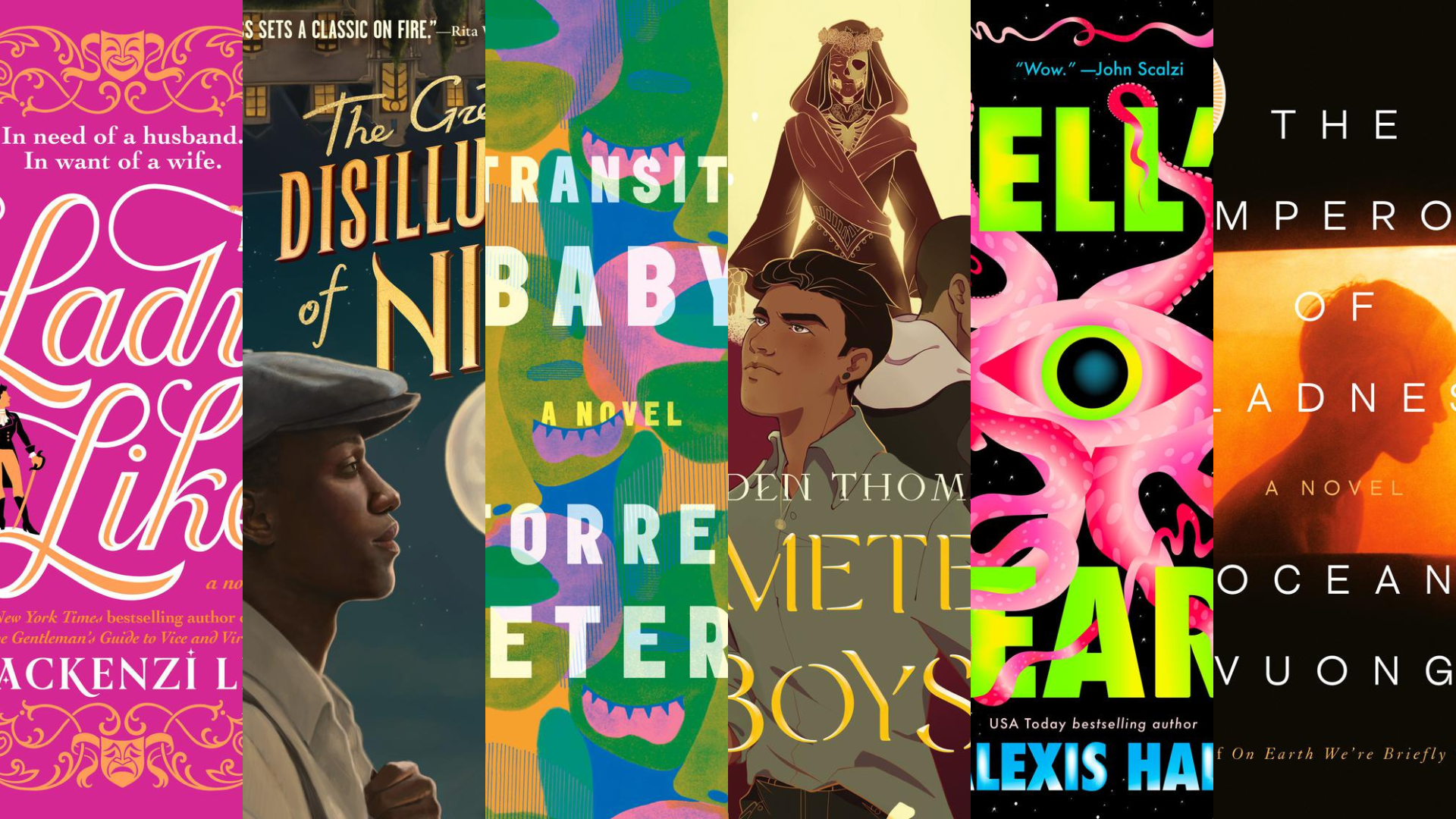 collage of audiobooks